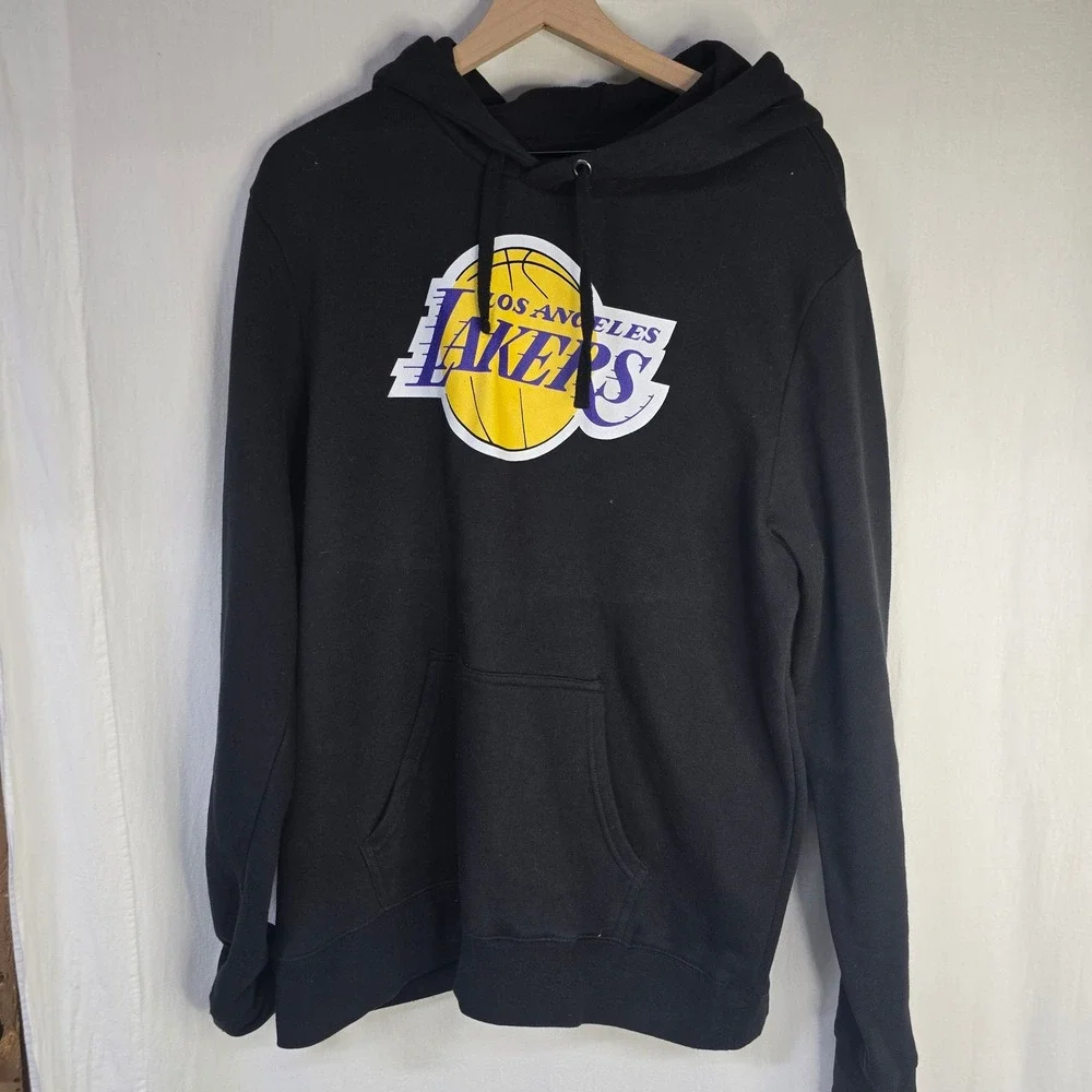 Fanatics LeBron James Lakers‎ Hoodie XL Black Cotton NBA Basketball Streetwear